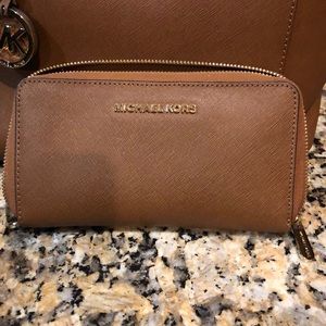Michael Kors Tan Leather Wallet